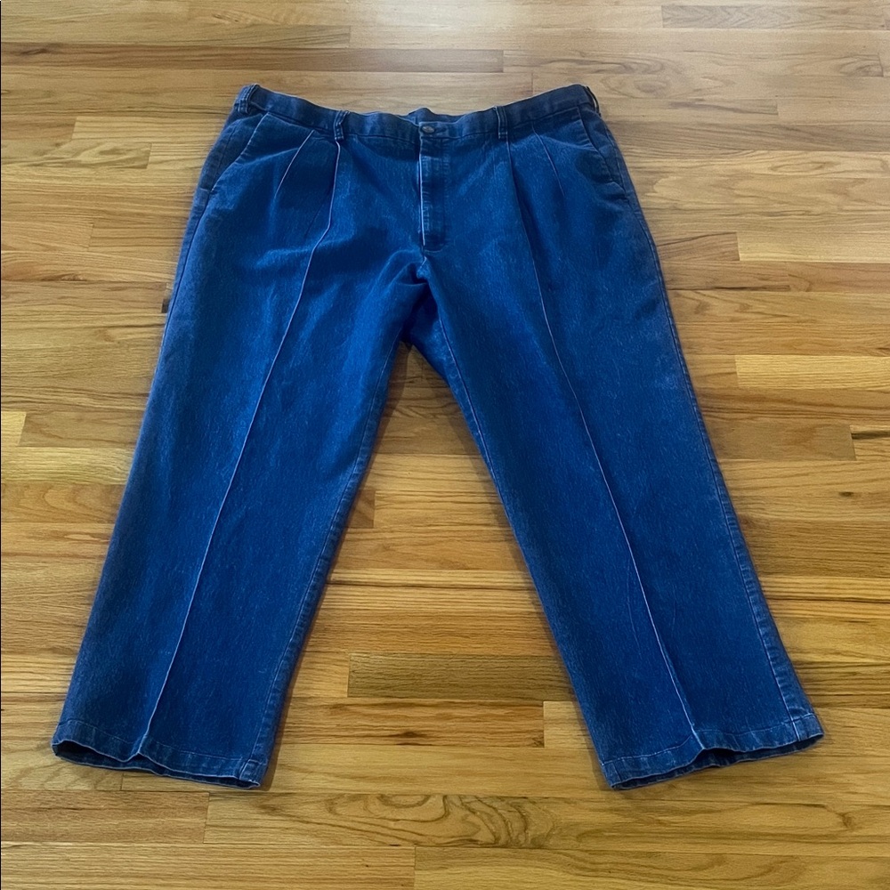 Haggar Men's Deep Blue Straight Jeans